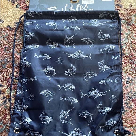 Salt Life Blue Fish Pattern Backpack - Picture 4 of 6